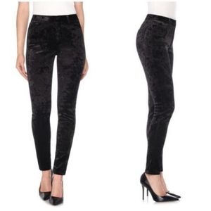 EUC! Joe’s jeans black crushed velvet skinny jeans pants 28